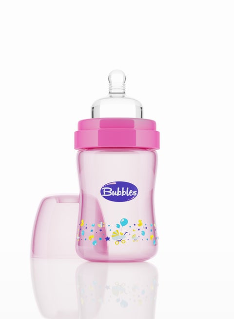 Classic feeding bottle without hand 120ml (Rose)