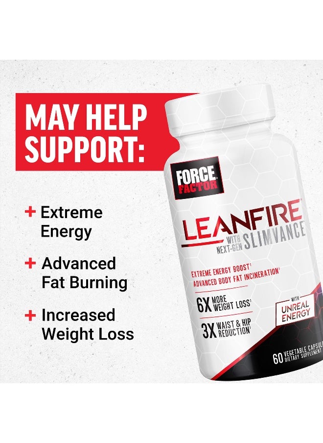 Force Factor, LeanFire® with Next-Gen Slimvance, 60 Capsules