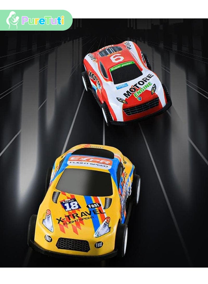 PureTuti 30 pull-back cars of various shapes with storage boxes, children's toys, toy cars, toys - Image 5