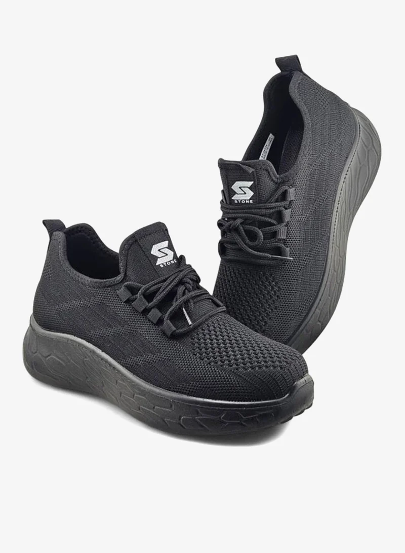 Stone Lightweight Knitted Sneakers