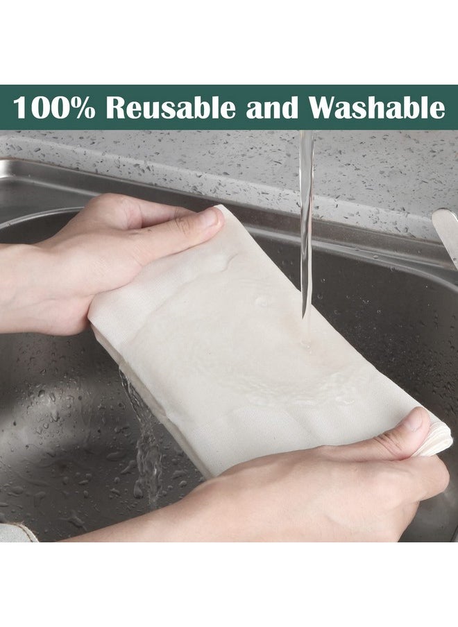 Reginary Reginary 24 Pcs Cheese Cloths Bulk, Grade 100, Hemmed Cheesecloth for Straining Unbleached Cotton Muslin Cloth Reusable for Cooking Baking Juicing Cheese Making (20 x 20 Inches)  - Image 3