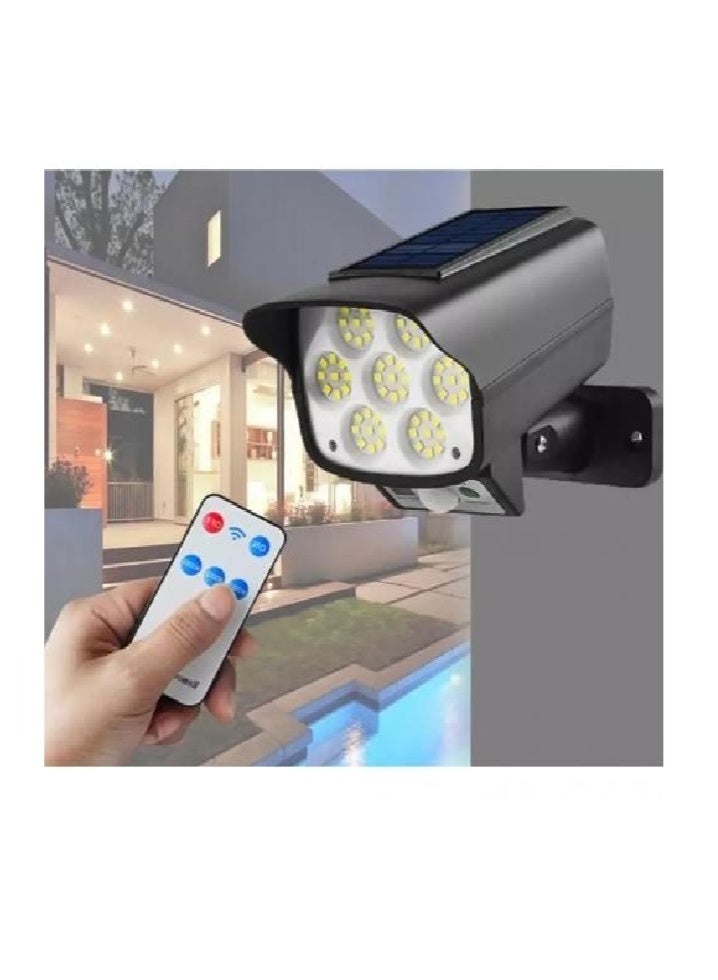 Solar Powered Security Camera-Style Floodlight with Smart Motion Sensor, LED Light, and Energy Saving - Image 1