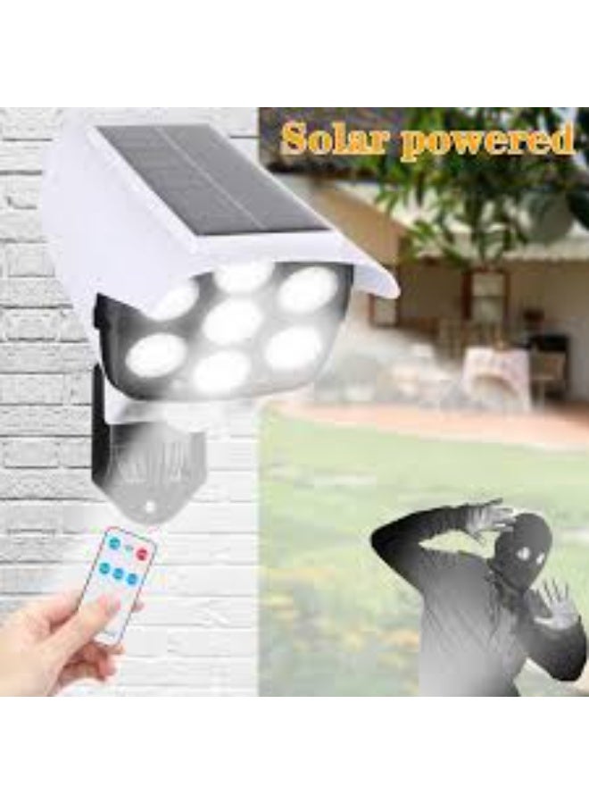 Solar Powered Security Camera-Style Floodlight with Smart Motion Sensor, LED Light, and Energy Saving - Image 2