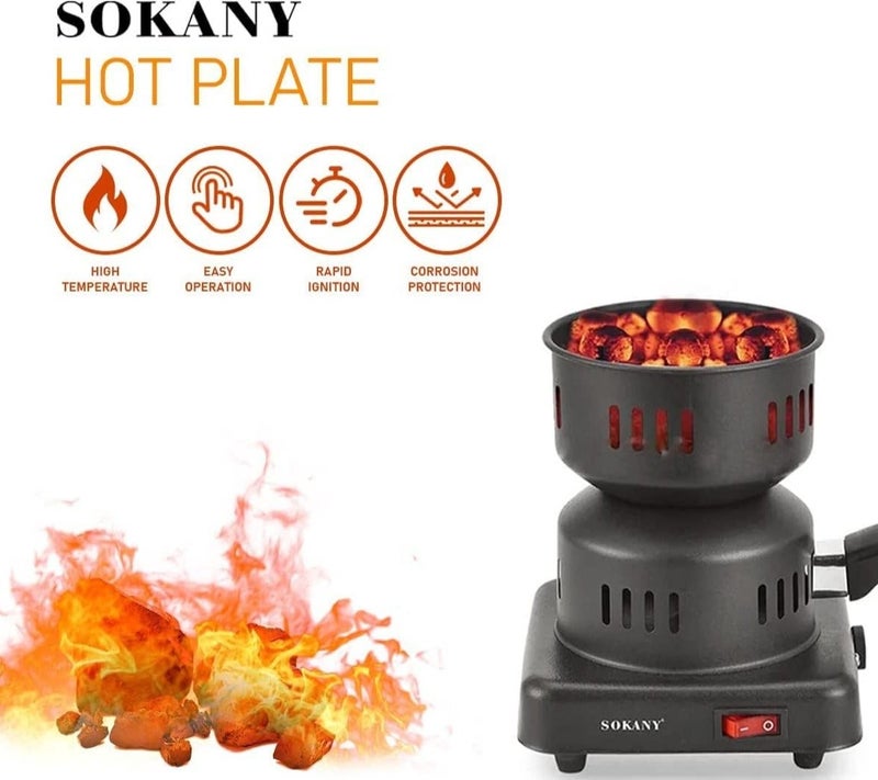 سوكاني موقد فحم كهربائي للشيشة SK-5103 - 1000 واط - Image 4