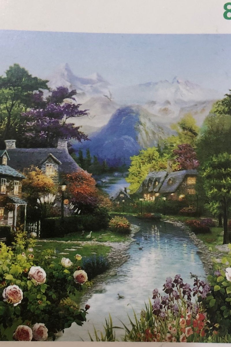 Sun and heat insulating roller blinds with a landscape image, width 150 cm, height 200 cm