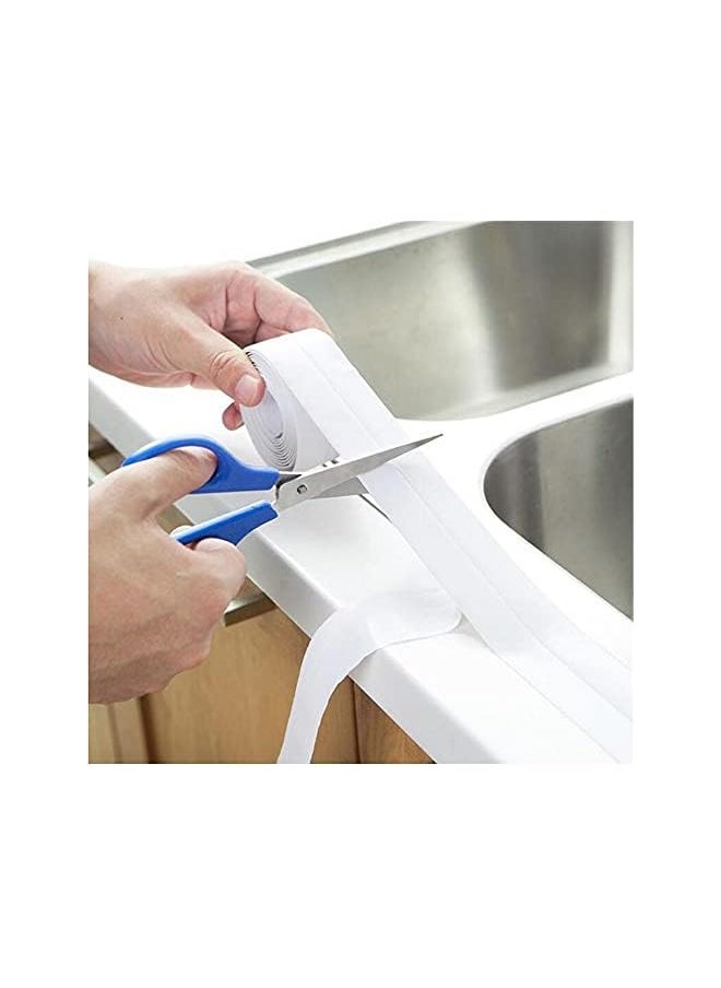 PROMASS 3.2m Sealing Strip Bathroom Shower Sink Bath Tape Caulk Strip Self Adhesive Waterproof Wall Sticker for Bathroom Kitchen  - Image 4