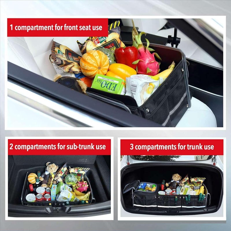 MOTIM منظمات صندوق السيارة Car Trunk Organizers Applicable for Multiple Models, Pack Portable Insulation Cooler Bag, Washable Car Storage Bag, Insulated Leak Proof Cooler Bag - Image 5