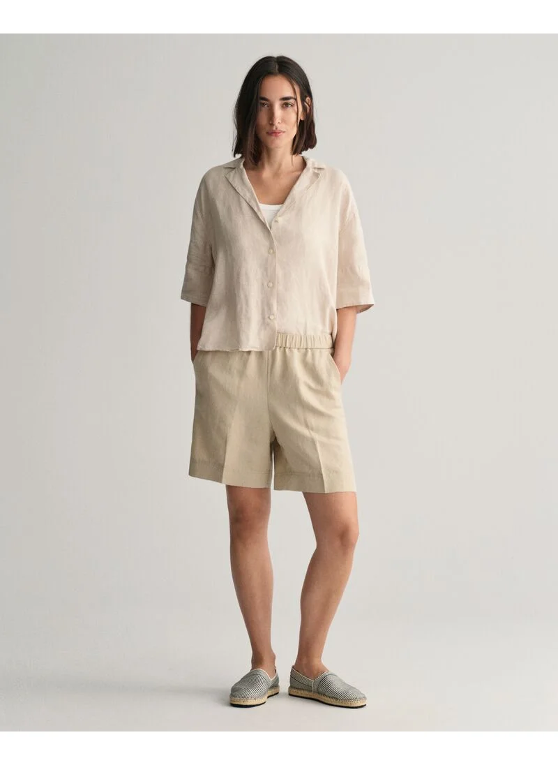 GANT Relaxed Fit Linen Blend Pull-On Shorts