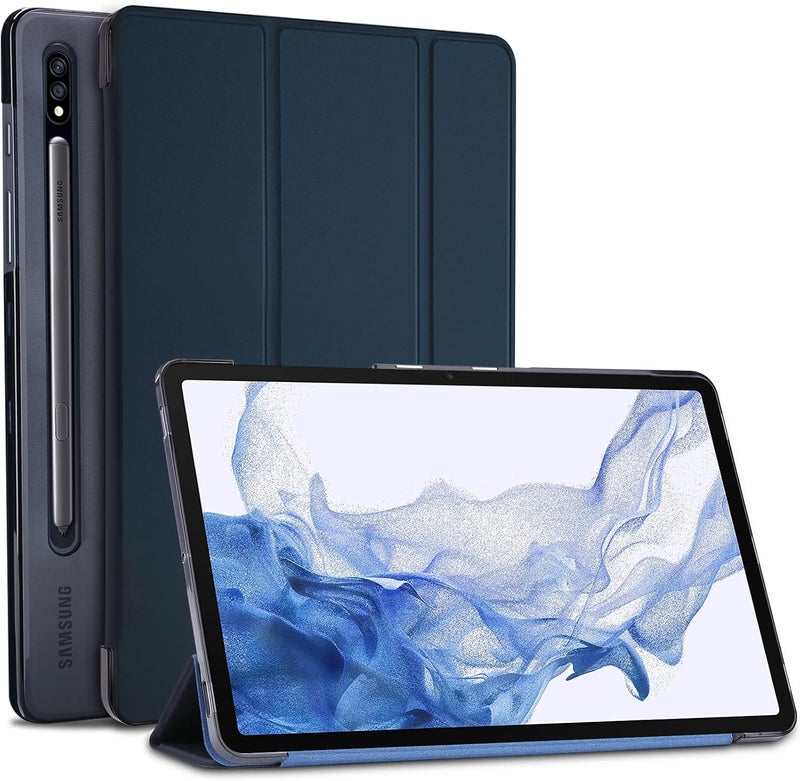 Procases Galaxy Tab S8 Plus/S7 Plus 12.4" Case, Slim Lightweight Stand Case Shell Cover For Samsung X800/X806/T970/T975/T976/T978 2022 2020 Release -Navy - Image 1