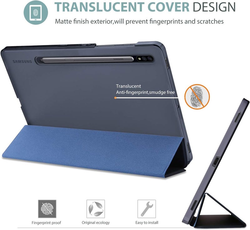 Procases Galaxy Tab S8 Plus/S7 Plus 12.4" Case, Slim Lightweight Stand Case Shell Cover For Samsung X800/X806/T970/T975/T976/T978 2022 2020 Release -Navy - Image 3