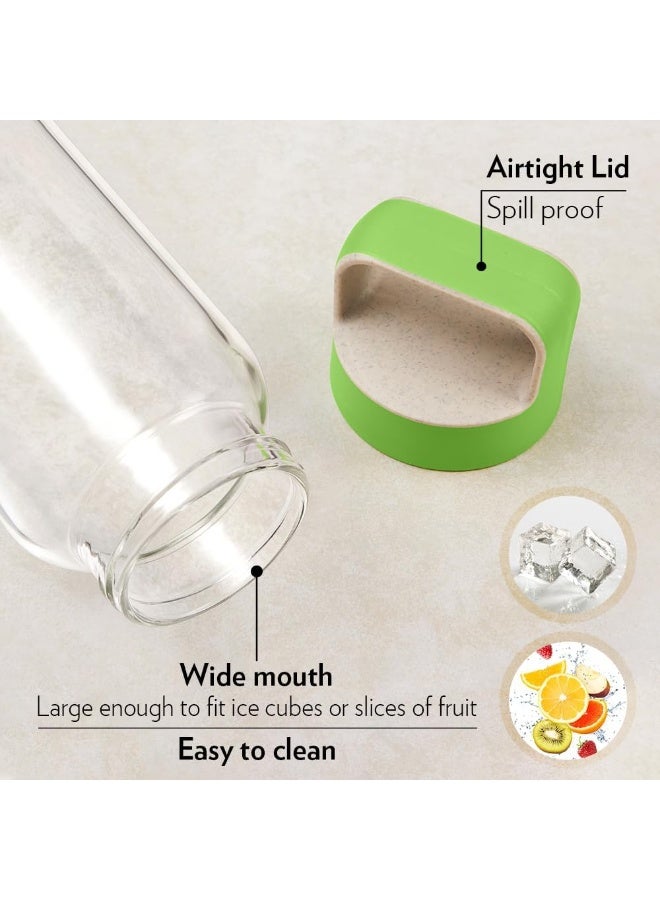 Borosil Crysto Glass Water Bottle Clear 750ml - Image 4