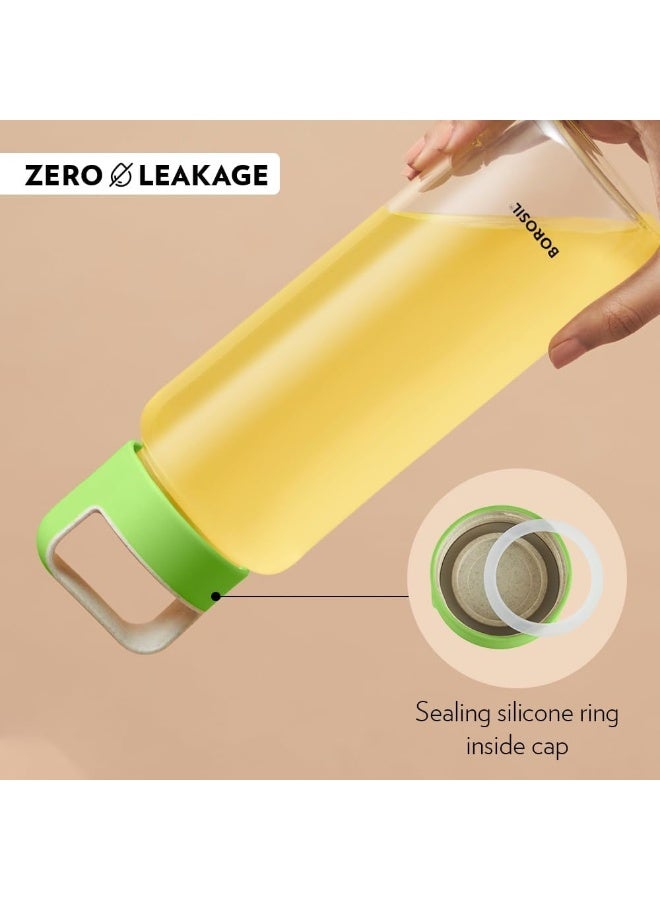 Borosil Crysto Glass Water Bottle Clear 750ml - Image 5