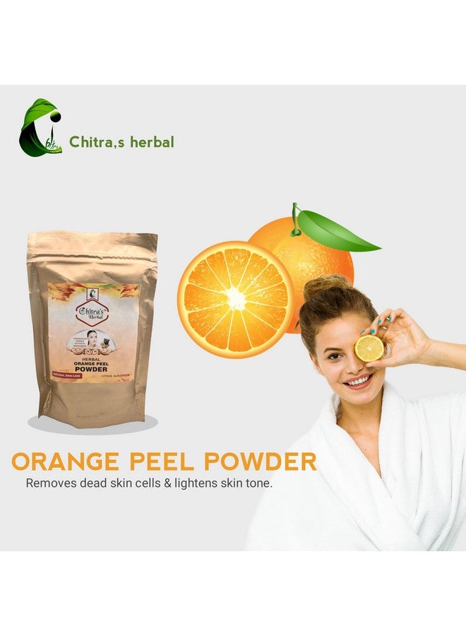 Chitra's Herbal مسحوق شيترا العشبي لبشرة متألقة للرجال والنساء (قشر البرتقال ومولتان ماتي) 200 جرام - Image 5