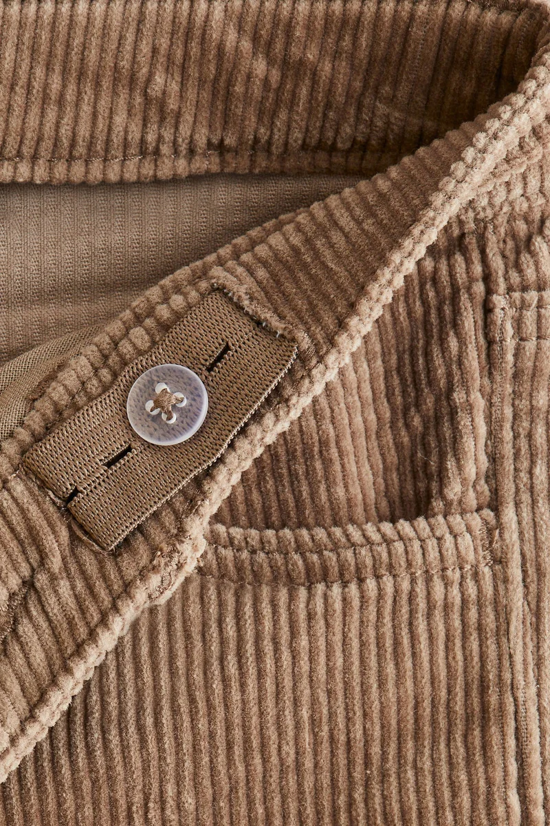 H&M Wide cotton corduroy trousers