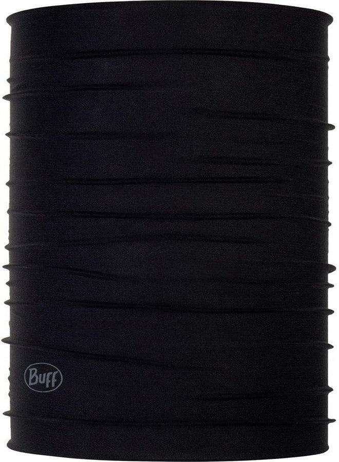 BUFF CoolNet UV Neck Gaiter – Solid Colors, UPF 50 Sun Protection, Breathable Cooling Face Mask & Headwear, 12+ Ways to Wear, Quick Dry, Polygiene & HeiQ Fresh Tech, Recycled Polyester, Black, Adult Size - Image 1