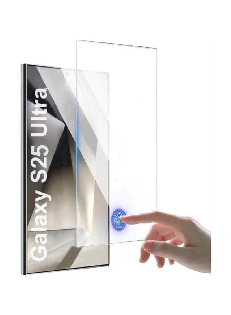 Samsung Galaxy S25 Ultra Screen Protector Tempered Glass 3D Curved Edge High Definition Anti Scratch 9H Hardness Bubble-Free Case Friendly Screen Protector for Samsung Galaxy S25 Ultra UV Clear - Image 1