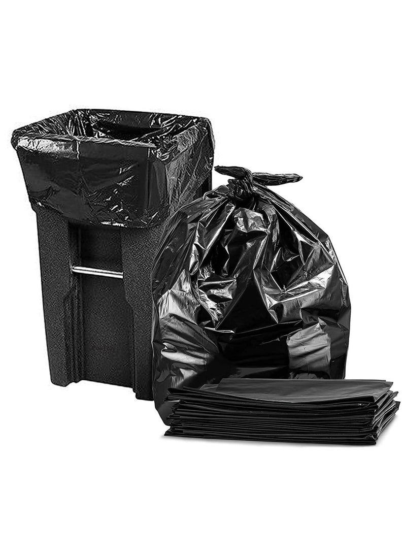 Midwest Extra Large Trash Bags Plastics Garbage Bags [130 * 150cm/52 * 60inch][Fit 240L] Black Outdoor Trash Bags Large Heavy Duty Trash Can Liners, Contractor Bags for Construction, Yard Work (25)  - Image 1