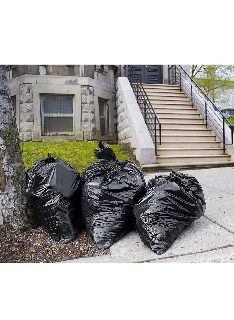 Midwest Extra Large Trash Bags Plastics Garbage Bags [130 * 150cm/52 * 60inch][Fit 240L] Black Outdoor Trash Bags Large Heavy Duty Trash Can Liners, Contractor Bags for Construction, Yard Work (25)  - Image 2