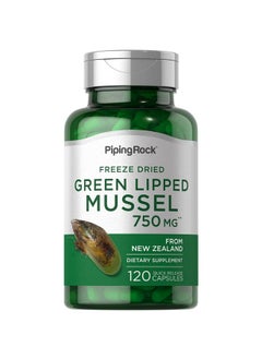 Green Lipped Mussel 750Mg ; 120 Capsules ; Freeze Dried Supplement From New Zealand ; Nongmo Gluten Free