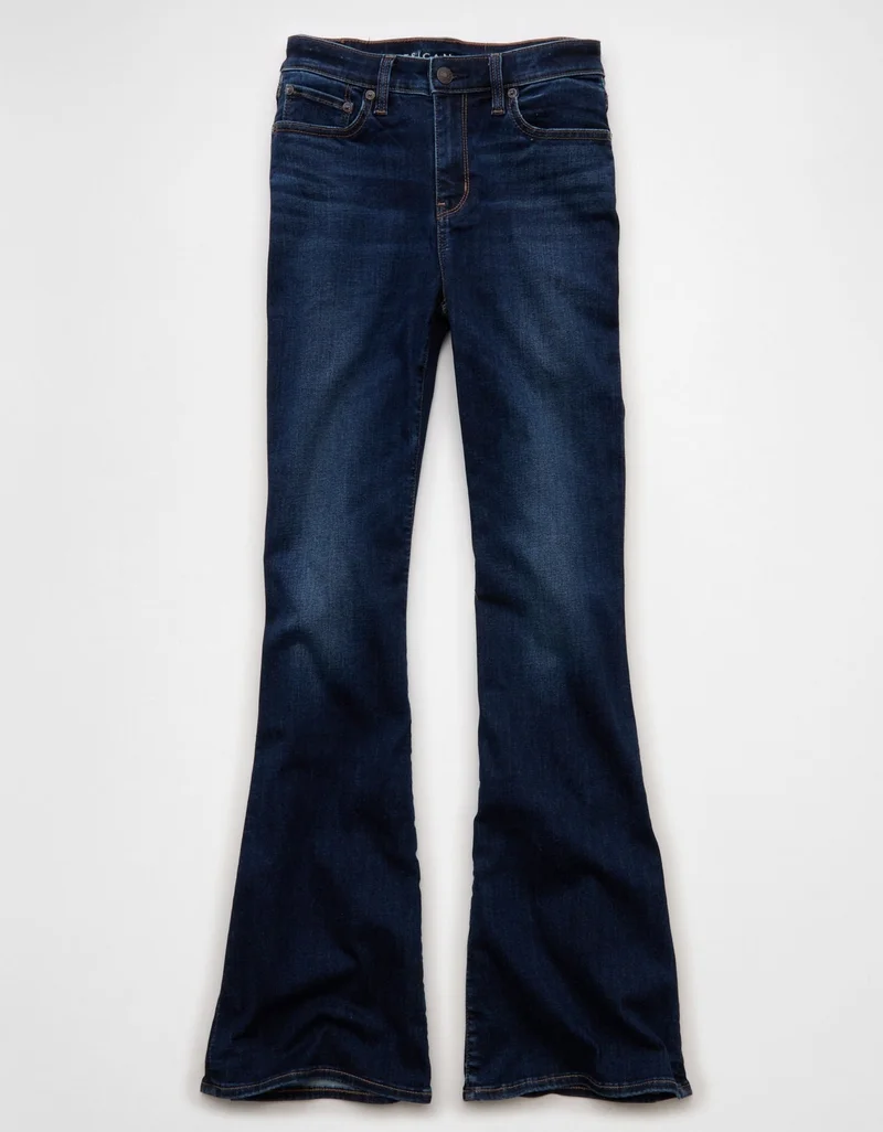 American Eagle  AE Next Level Super High-Waisted Flare Jean for Women | Best Price UAE