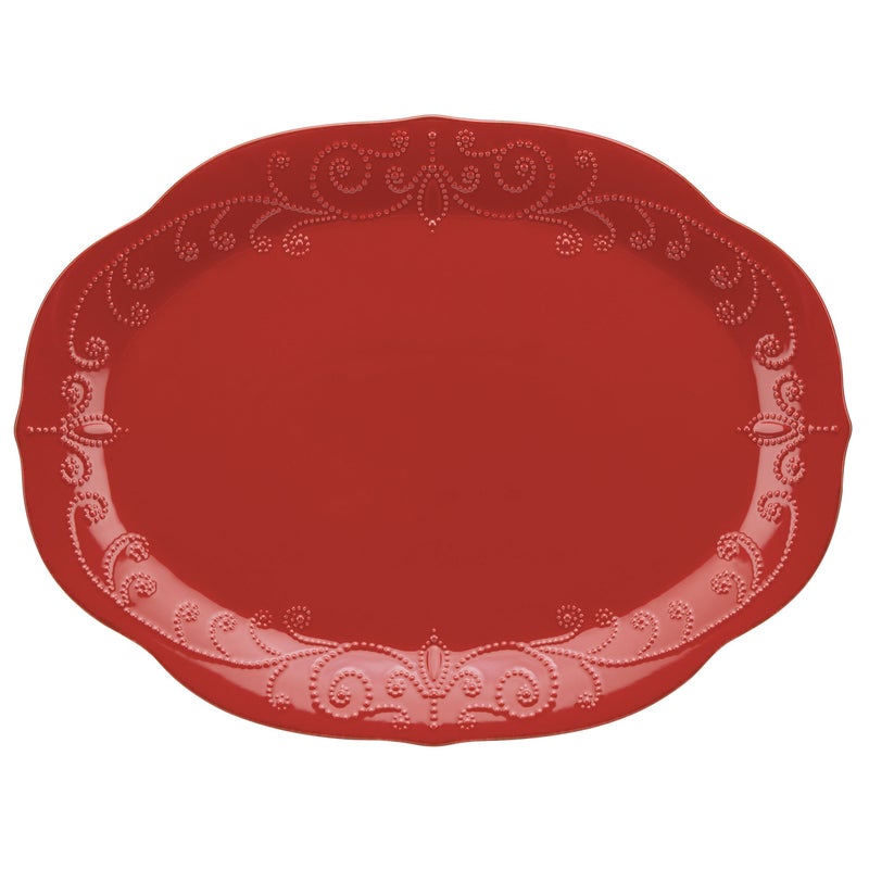 LENOX Lenox French Perle Cherry Oval Platter 