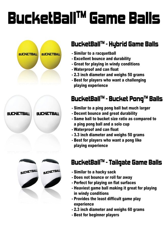 BucketBall - Rainbow Edition - Combo Pack - Ultimate Beach, Pool, Yard, Camping, Tailgate, BBQ, Lawn, Wedding, Events, Water, Indoor, Outdoor Game Toy for Adults, Boys, Girls, Teens, Family - Image 4