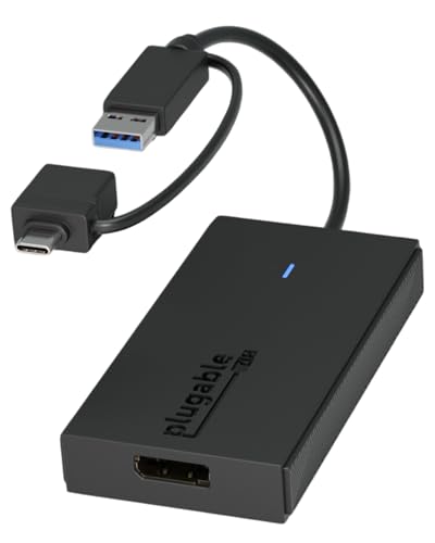Plugable USB to DisplayPort Adapter. Connect one or More to Any Mac or Windows System to add Extra displays up to 1920x1080 60hz. USB C and A - Image 1