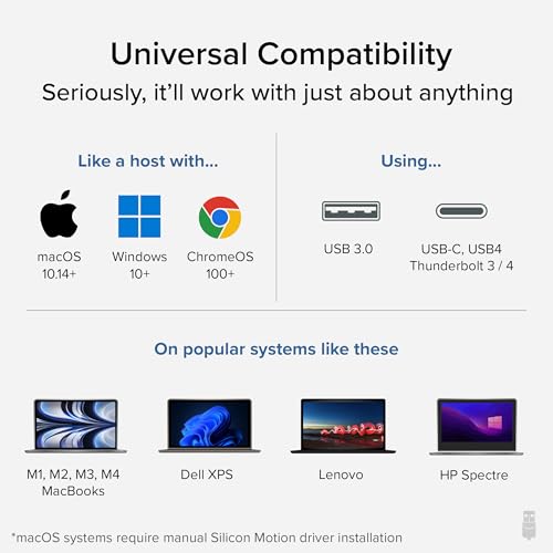 Plugable USB to DisplayPort Adapter. Connect one or More to Any Mac or Windows System to add Extra displays up to 1920x1080 60hz. USB C and A - Image 4