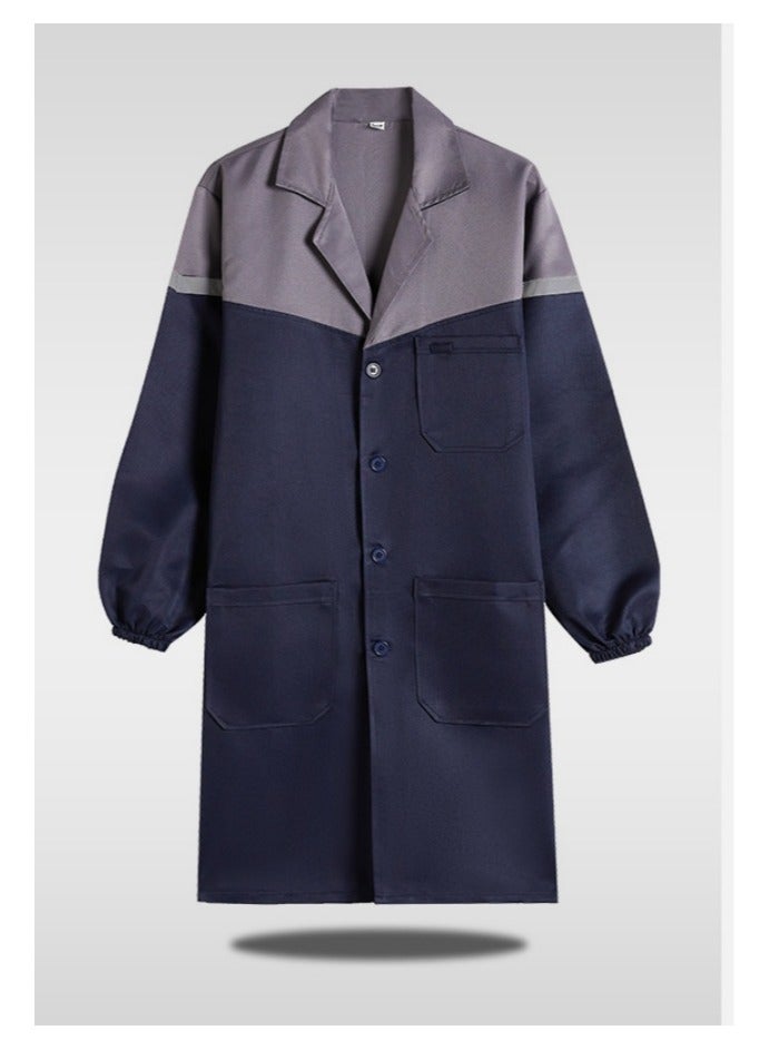 KUYING Big Coat Work Clothes Long Laboratory Protective Clothing Carrying Long Sleeved Jacket  - Image 1