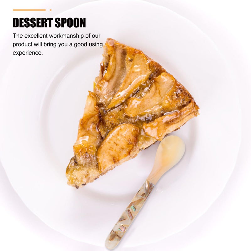 Multipurpose Shell Spoon for Dessert Caviar Coffee Stirring Random Color Kitchen Tableware - Image 4