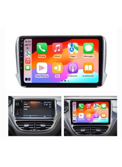 Android Car Stereo Screen For Peugeot 2008 208 Compatible 2012-2018 With Apple Carplay Android Auto Wireless 8GB RAM 128GB RAM WiFi DSP FM Radio Bluetooth Fast Interface