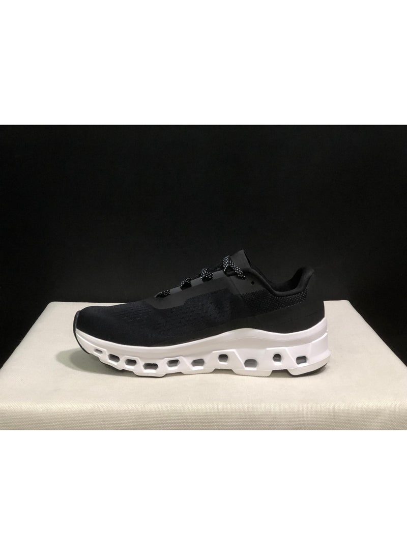 CLOUDTec Casual Running Shoes for Men, Black with White Sole - Image 2
