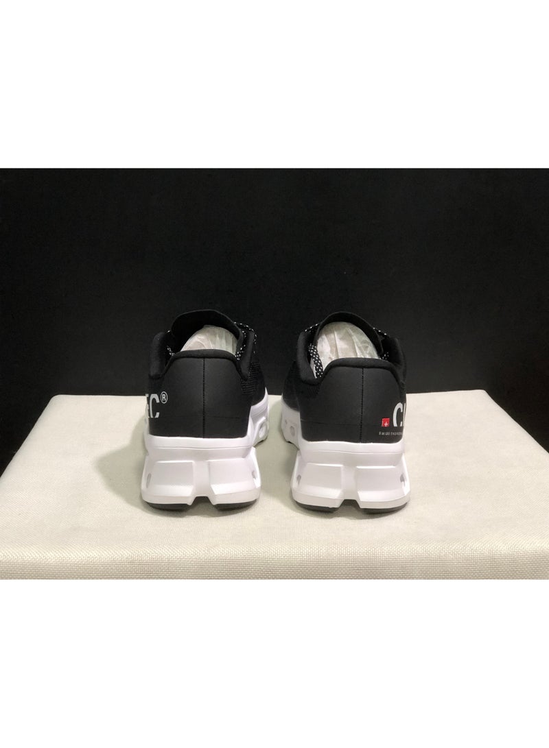 CLOUDTec Casual Running Shoes for Men, Black with White Sole - Image 3
