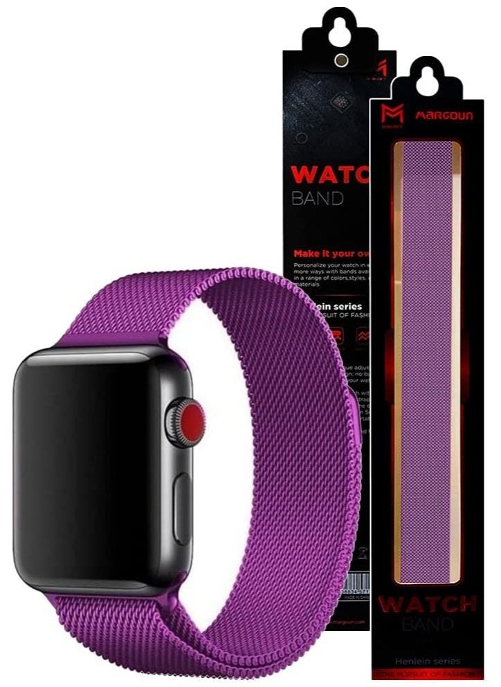 GULFLINK - Metallic Watch Band 220mm Length for Apple iWatch 42/44/45mm - Image 1