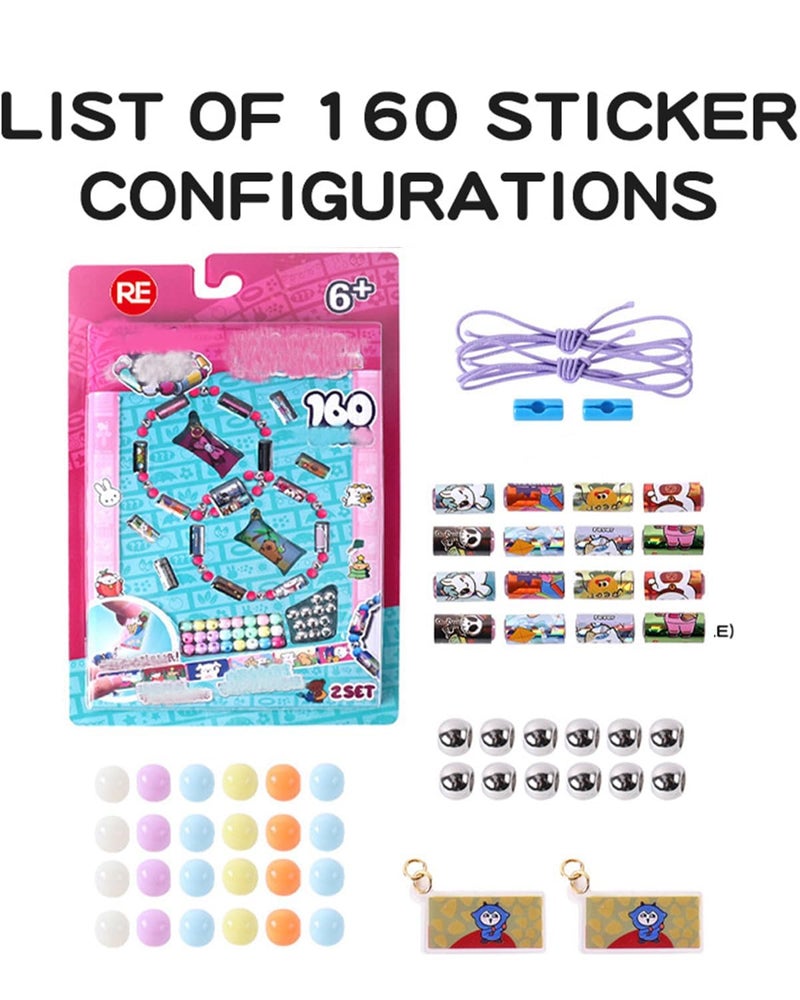 Vihaanta 160PCS Sticky Rolls Bracelet, Perfect for School, Parties, DIY Stickers for Teens, Fun Wearable and Shareable Stickers for Bracelets, Notebooks, and Water Bottles - Image 2