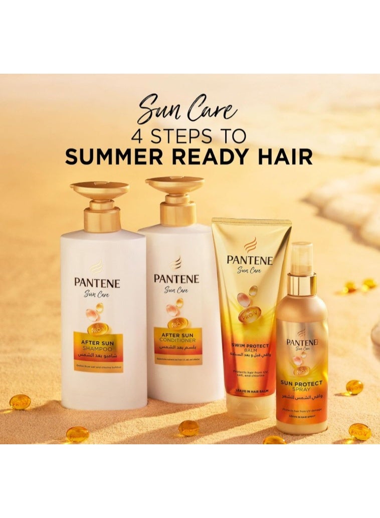 Pantene Sun Care After Sun Shampoo, Detox from Salt & Chlorine Buildup, Sparkling Fresh Scent, Transparent Formula, 500ml - Image 4