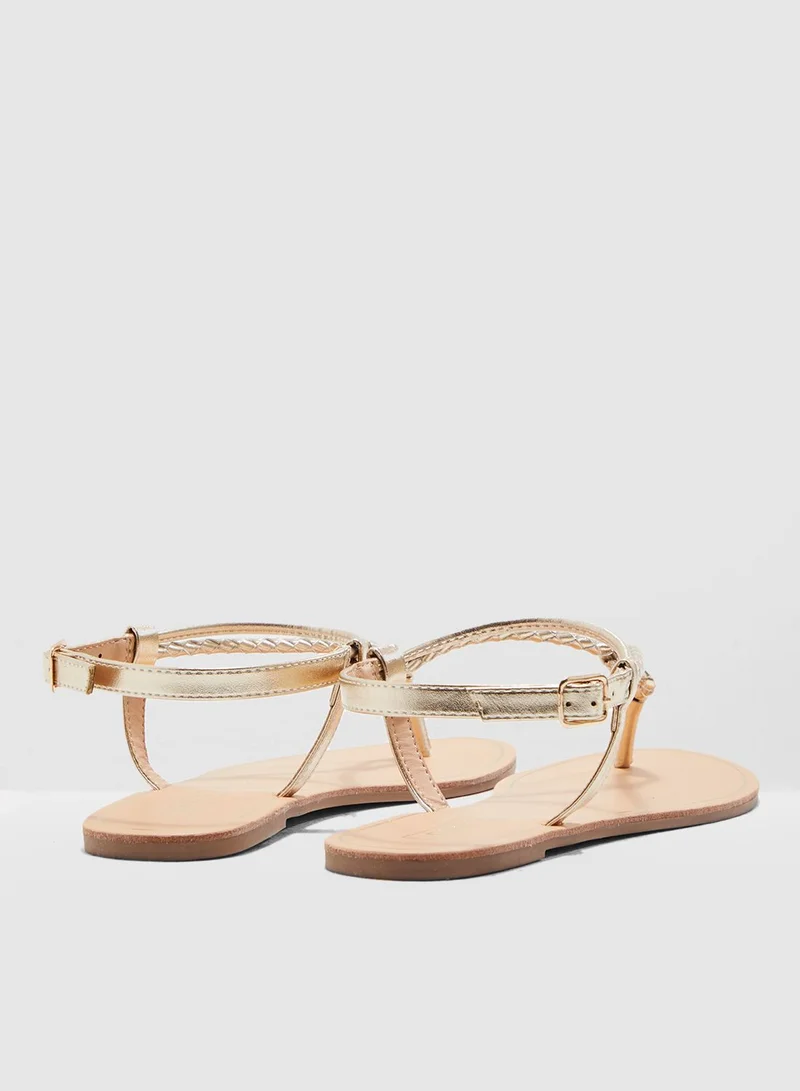 ONLY Margit Braided Ankle Sandal