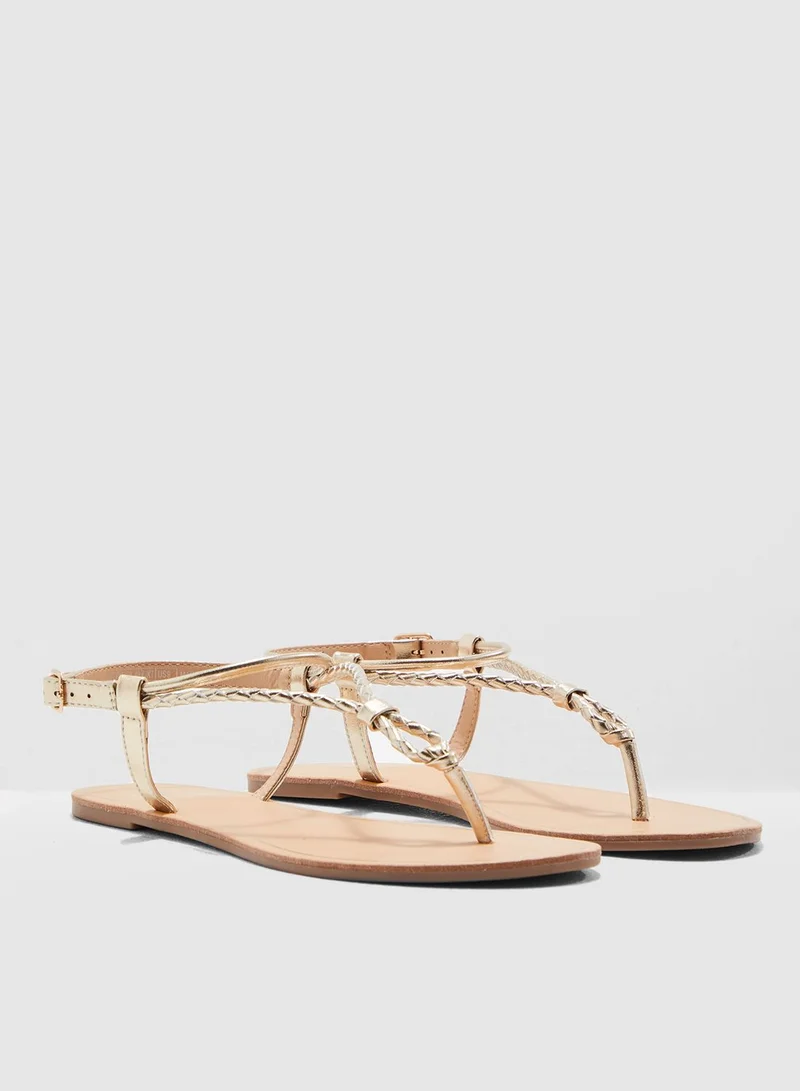 ONLY Margit Braided Ankle Sandal