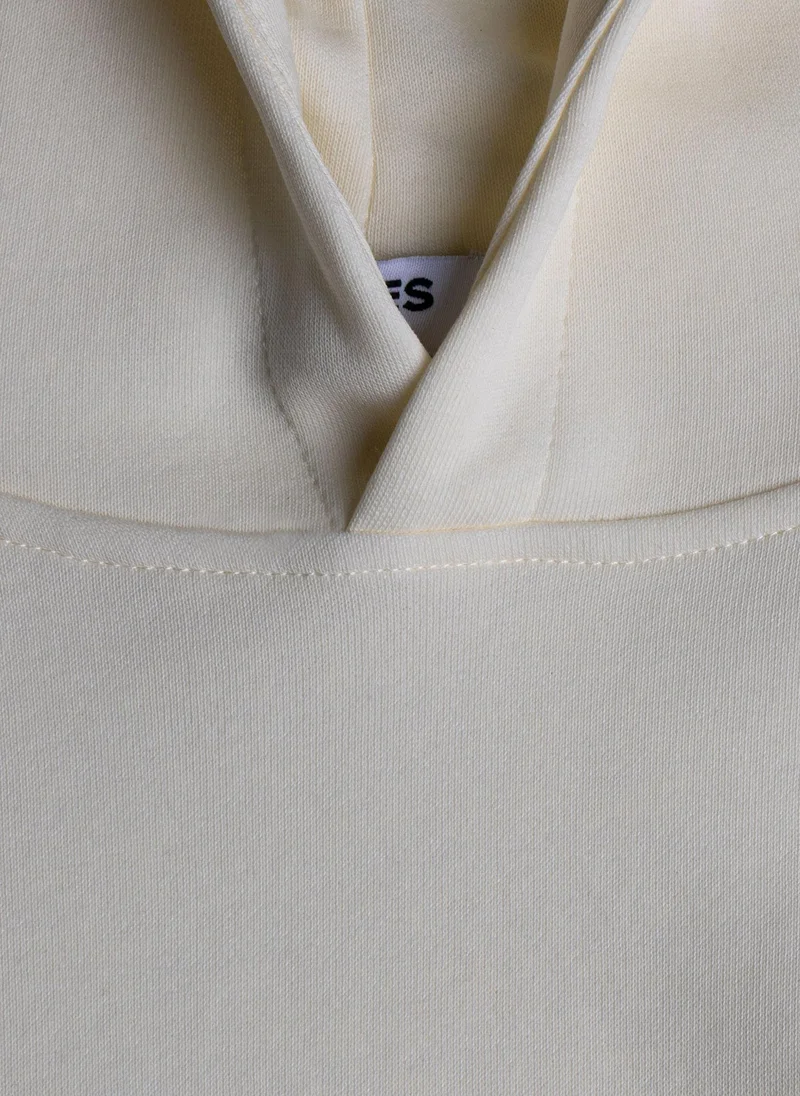 Shapes Beige CONTRAST PRINTED HOODIE for Men | Best Price UAE