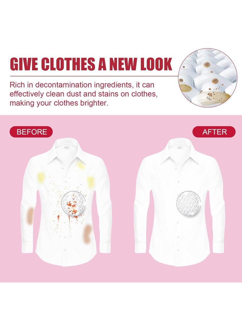 Emergency Clothing Cleaning Wet Wipes – Laundry Stain Remover Wipes for Food, Coffee & Makeup Stains, Portable Fabric Cleaner for Travel & Daily Use, 40 Pieces - Image 3