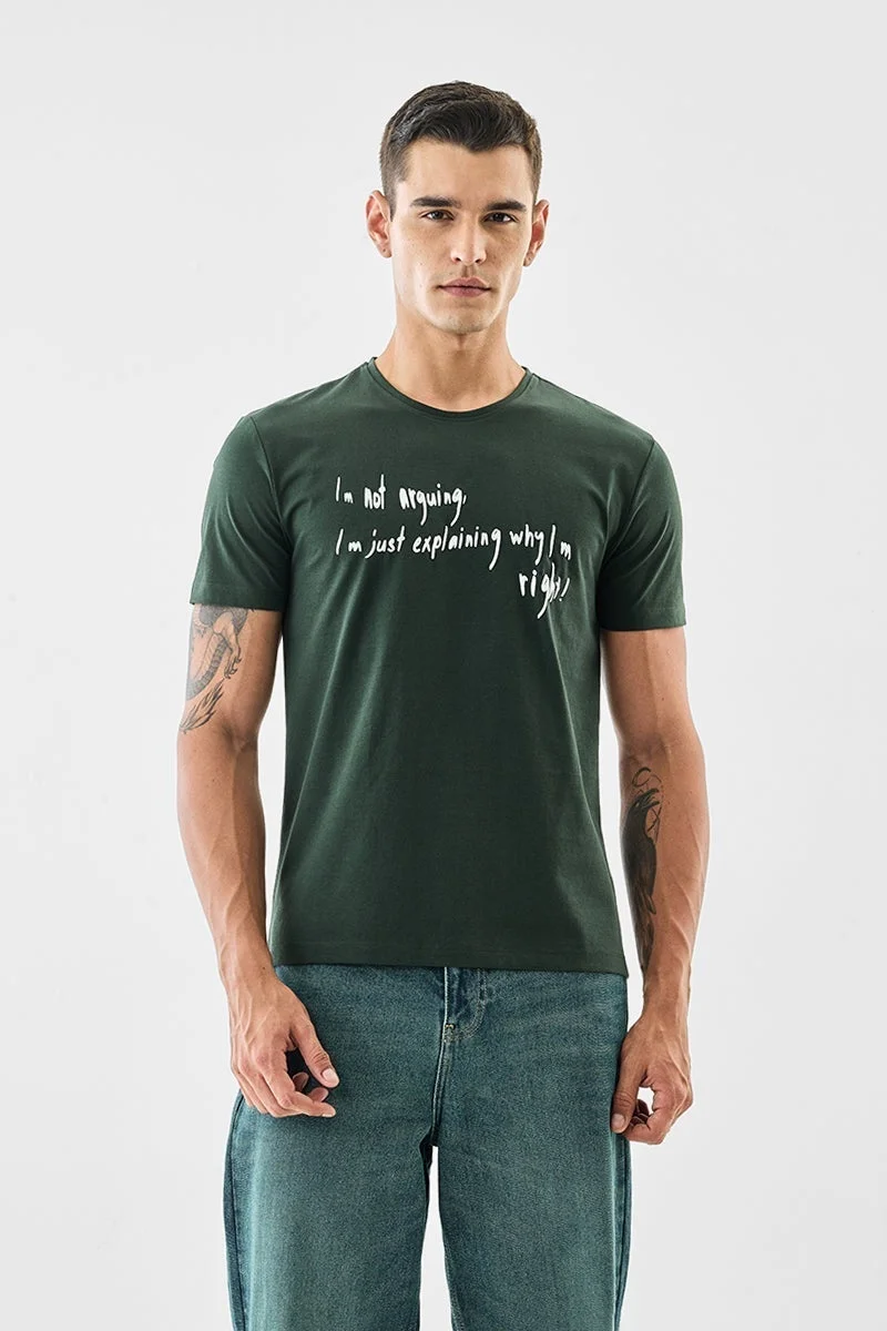 سنيتش تيشيرت مطبوع بقصة عادية