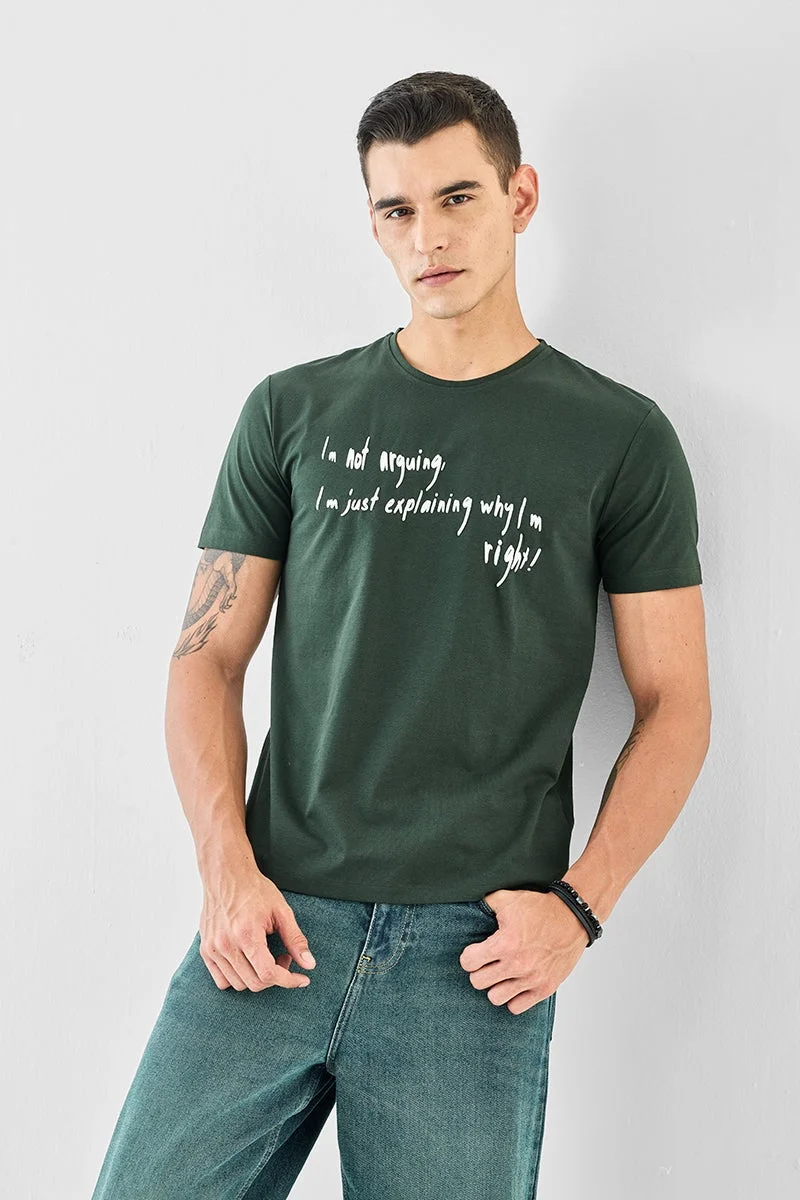 سنيتش تيشيرت مطبوع بقصة عادية