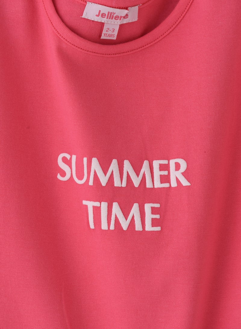 Jelliene Sunshine Squad: Girls' Comfy Cotton Tees Playful & Summer Fun - Image 3