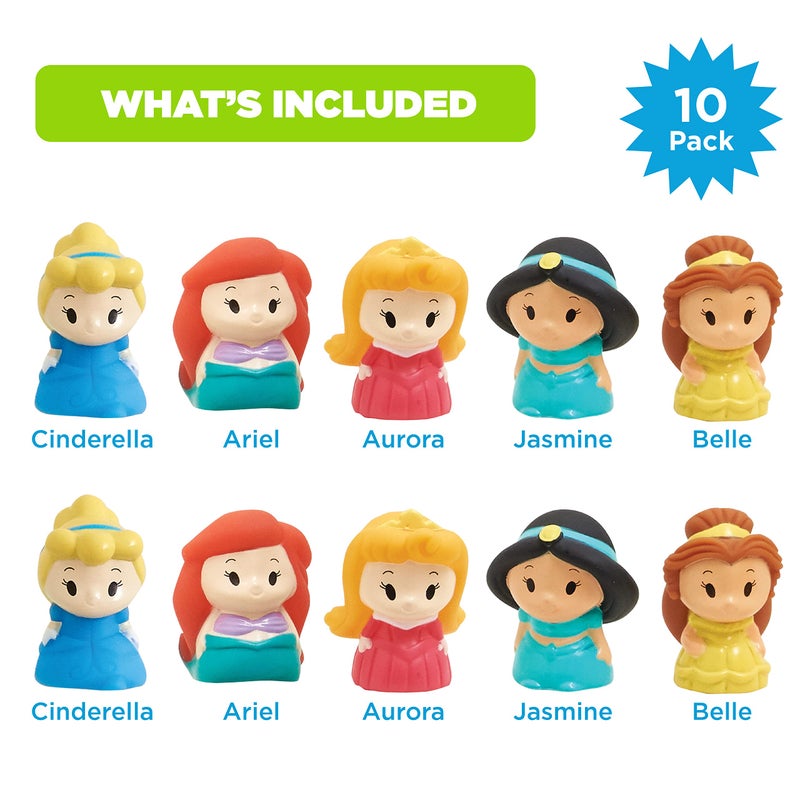 ginsey Disney Princess 10 Pc Finger Puppet Set - Party Favors, Educational, Bath Toys, Story Time, Floating Pool Toys, Beach Toys, Finger Toys, Playtime - Image 2