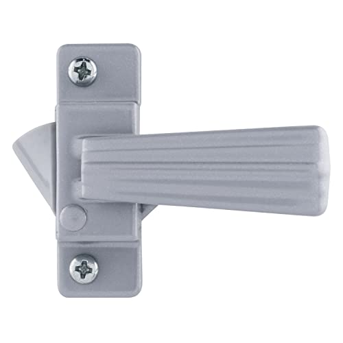Wright Products - Free Hanging Push Button Door Latch for Screen and Storm Doors, Aluminum Grey - Image 5