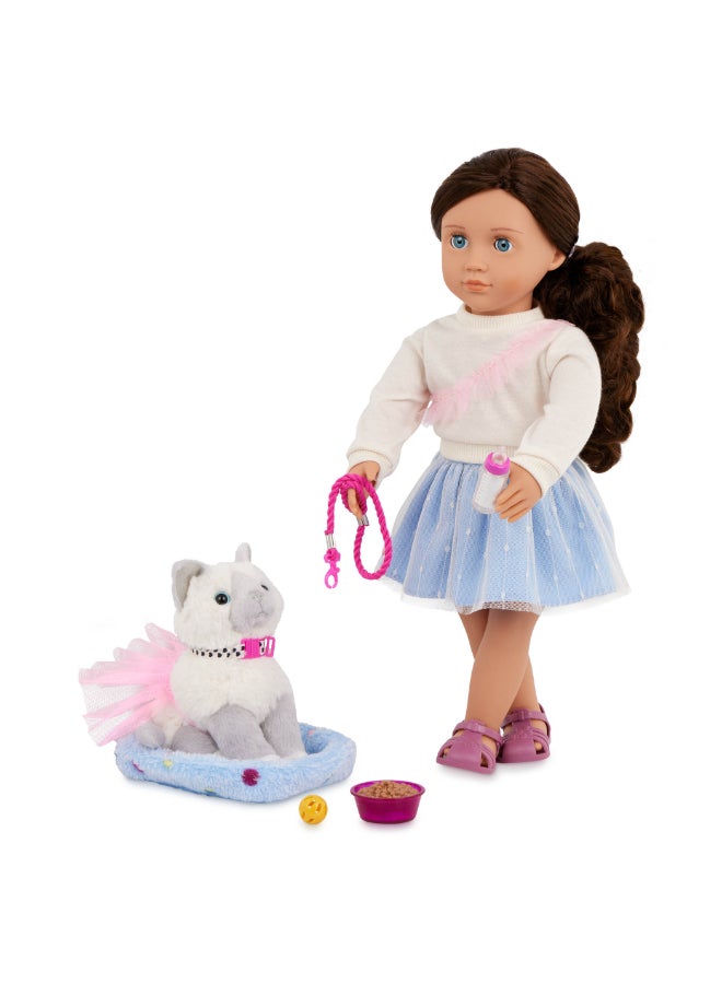 Our Generation Doll and Pet Kitten w/Acc., Mindy & Pepper - Image 2