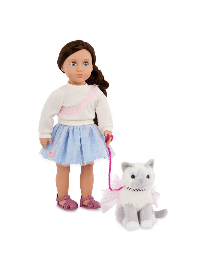 Our Generation Doll and Pet Kitten w/Acc., Mindy & Pepper - Image 1