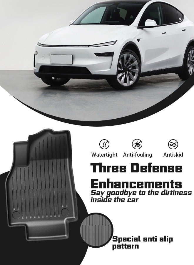 Generic Car mat, suitable for Tesla ModelY car mat, 3D customized, 2025 model, TPE all-weather wear-resistant, anti-slip, easy to clean, high-grade mat. goodcar  - Image 2