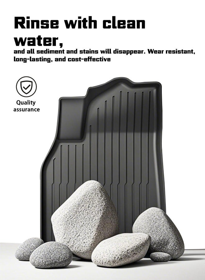 Generic Car mat, suitable for Tesla ModelY car mat, 3D customized, 2025 model, TPE all-weather wear-resistant, anti-slip, easy to clean, high-grade mat. goodcar  - Image 4