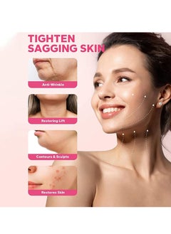 Rosarden V Line Lifting Mask Chin Mask, Hydrogel Collagen Mask With Aloe Vera & Seaweed, Chin Lift, Firming Skin, Anti-Wrinkle Face Masks, 3 Pieces  - Image 4